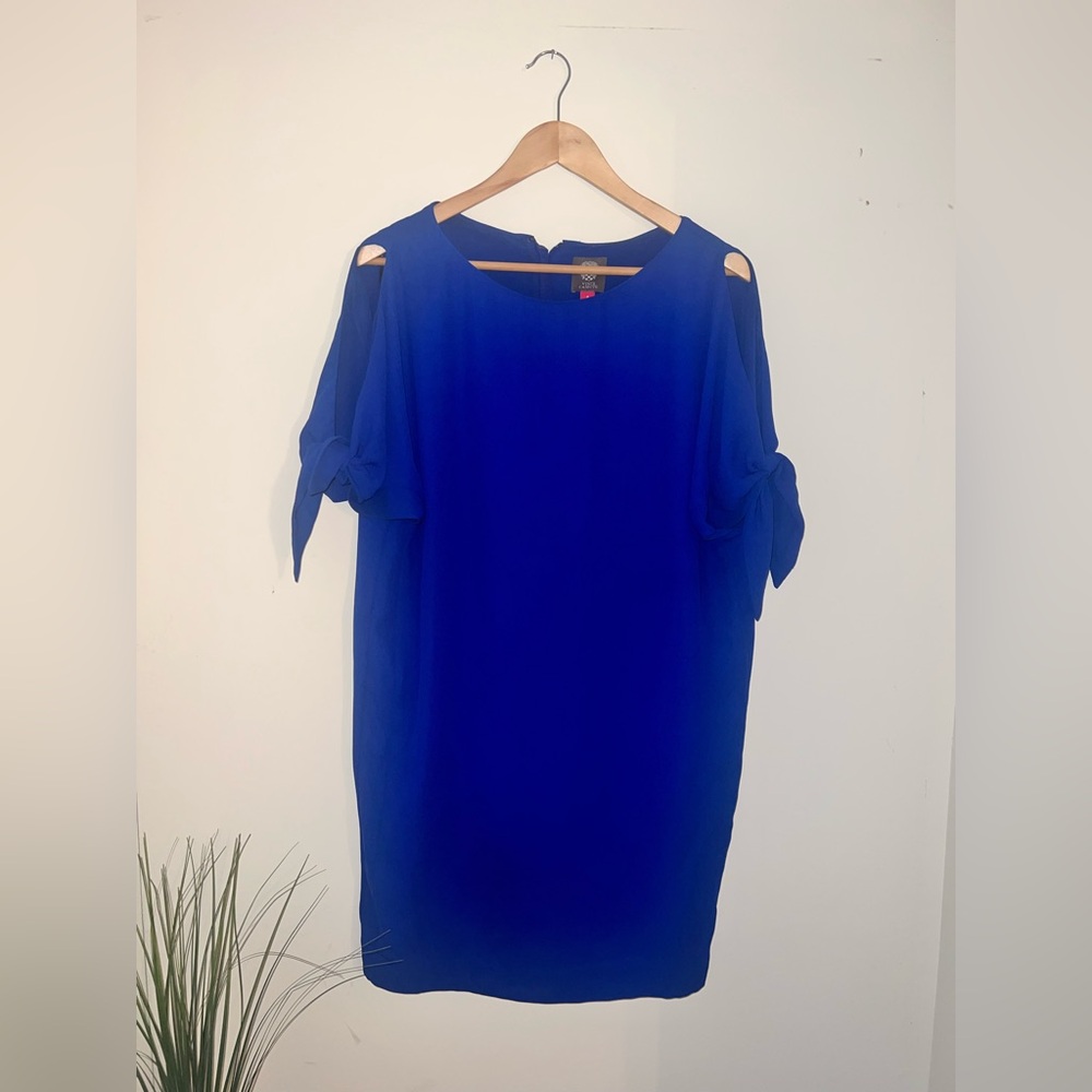 Vince Camuto Vibrant Blue Long Sleeve Dress